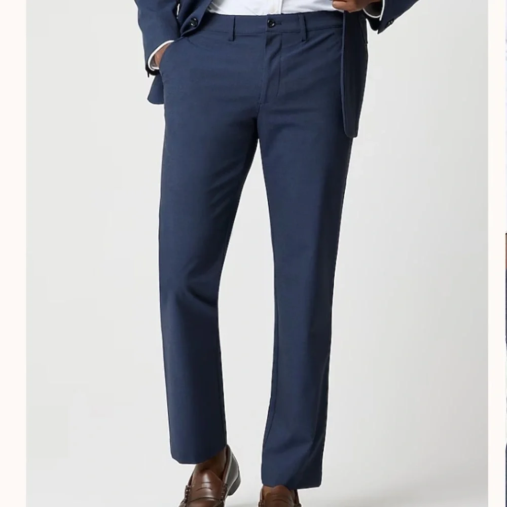 J crew dark navy Slim-fit Thompson performance suit pant
